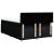Pat box spring cu saltea, negru, 140x190 cm, textil GartenMobel Dekor