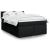 Pat box spring cu saltea, negru, 140x190 cm, textil GartenMobel Dekor