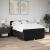 Pat box spring cu saltea, negru, 140x190 cm, textil GartenMobel Dekor