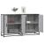 Dulap, gri sonoma, 134x35x76 cm, lemn prelucrat GartenMobel Dekor