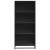 Bibliotecă, negru, 60x35x139 cm, lemn prelucrat GartenMobel Dekor
