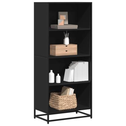 Bibliotecă, negru, 60x35x139 cm, lemn prelucrat GartenMobel Dekor