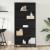 Bibliotecă, negru, 80,5x35x170,5 cm, lemn prelucrat GartenMobel Dekor