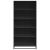 Bibliotecă, negru, 80,5x35x170,5 cm, lemn prelucrat GartenMobel Dekor