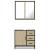 Set mobilier de baie, 2 piese, stejar sonoma, lemn prelucrat GartenMobel Dekor