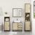 Set mobilier de baie, 2 piese, stejar sonoma, lemn prelucrat GartenMobel Dekor