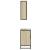 Set mobilier de baie, 2 piese, stejar sonoma, lemn prelucrat GartenMobel Dekor