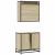 Set mobilier de baie, 2 piese, stejar sonoma, lemn prelucrat GartenMobel Dekor