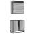 Set mobilier de baie, 2 piese, gri sonoma, lemn prelucrat GartenMobel Dekor