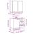 Set mobilier de baie, 2 piese, gri sonoma, lemn prelucrat GartenMobel Dekor