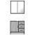 Set mobilier de baie, 2 piese, gri sonoma, lemn prelucrat GartenMobel Dekor