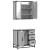 Set mobilier de baie, 2 piese, gri sonoma, lemn prelucrat GartenMobel Dekor