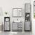 Set mobilier de baie, 2 piese, gri sonoma, lemn prelucrat GartenMobel Dekor