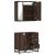 Set mobilier de baie, 2 piese, stejar maro, lemn prelucrat GartenMobel Dekor