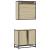 Set mobilier de baie, 2 piese, stejar sonoma, lemn prelucrat GartenMobel Dekor