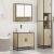 Set mobilier de baie, 2 piese, stejar sonoma, lemn prelucrat GartenMobel Dekor