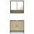Set mobilier de baie, 2 piese, stejar sonoma, lemn prelucrat GartenMobel Dekor