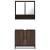 Set mobilier de baie, 2 piese, stejar maro, lemn prelucrat GartenMobel Dekor
