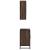 Set mobilier de baie, 2 piese, stejar maro, lemn prelucrat GartenMobel Dekor