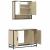 Set mobilier de baie, 2 piese, stejar sonoma, lemn prelucrat GartenMobel Dekor