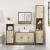 Set mobilier de baie, 2 piese, stejar sonoma, lemn prelucrat GartenMobel Dekor