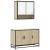 Set mobilier de baie, 2 piese, stejar sonoma, lemn prelucrat GartenMobel Dekor