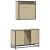 Set mobilier de baie, 2 piese, stejar sonoma, lemn prelucrat GartenMobel Dekor
