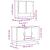 Set mobilier de baie, 2 piese, stejar sonoma, lemn prelucrat GartenMobel Dekor