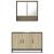 Set mobilier de baie, 2 piese, stejar sonoma, lemn prelucrat GartenMobel Dekor