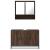 Set mobilier de baie, 2 piese, stejar maro, lemn prelucrat GartenMobel Dekor