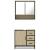 Set mobilier de baie, 2 piese, stejar sonoma, lemn prelucrat GartenMobel Dekor