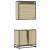 Set mobilier de baie, 2 piese, stejar sonoma, lemn prelucrat GartenMobel Dekor