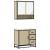 Set mobilier de baie, 2 piese, stejar sonoma, lemn prelucrat GartenMobel Dekor