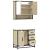 Set mobilier de baie, 2 piese, stejar sonoma, lemn prelucrat GartenMobel Dekor