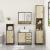 Set mobilier de baie, 2 piese, stejar sonoma, lemn prelucrat GartenMobel Dekor