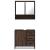 Set mobilier de baie, 2 piese, stejar maro, lemn prelucrat GartenMobel Dekor