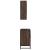 Set mobilier de baie, 2 piese, stejar maro, lemn prelucrat GartenMobel Dekor