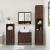 Set mobilier de baie, 2 piese, stejar maro, lemn prelucrat GartenMobel Dekor