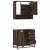 Set mobilier de baie, 2 piese, stejar maro, lemn prelucrat GartenMobel Dekor