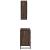 Set mobilier de baie, 2 piese, stejar maro, lemn prelucrat GartenMobel Dekor