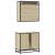 Set mobilier de baie, 2 piese, stejar sonoma, lemn prelucrat GartenMobel Dekor