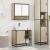 Set mobilier de baie, 2 piese, stejar sonoma, lemn prelucrat GartenMobel Dekor