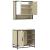 Set mobilier de baie, 2 piese, stejar sonoma, lemn prelucrat GartenMobel Dekor