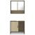Set mobilier de baie, 2 piese, stejar sonoma, lemn prelucrat GartenMobel Dekor