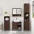 Set mobilier de baie, 2 piese, stejar maro, lemn prelucrat GartenMobel Dekor