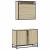 Set mobilier de baie, 2 piese, stejar sonoma, lemn prelucrat GartenMobel Dekor