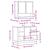 Set mobilier de baie, 2 piese, stejar sonoma, lemn prelucrat GartenMobel Dekor