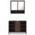 Set mobilier de baie, 2 piese, stejar maro, lemn prelucrat GartenMobel Dekor