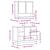 Set mobilier de baie, 2 piese, stejar maro, lemn prelucrat GartenMobel Dekor