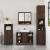Set mobilier de baie, 2 piese, stejar maro, lemn prelucrat GartenMobel Dekor